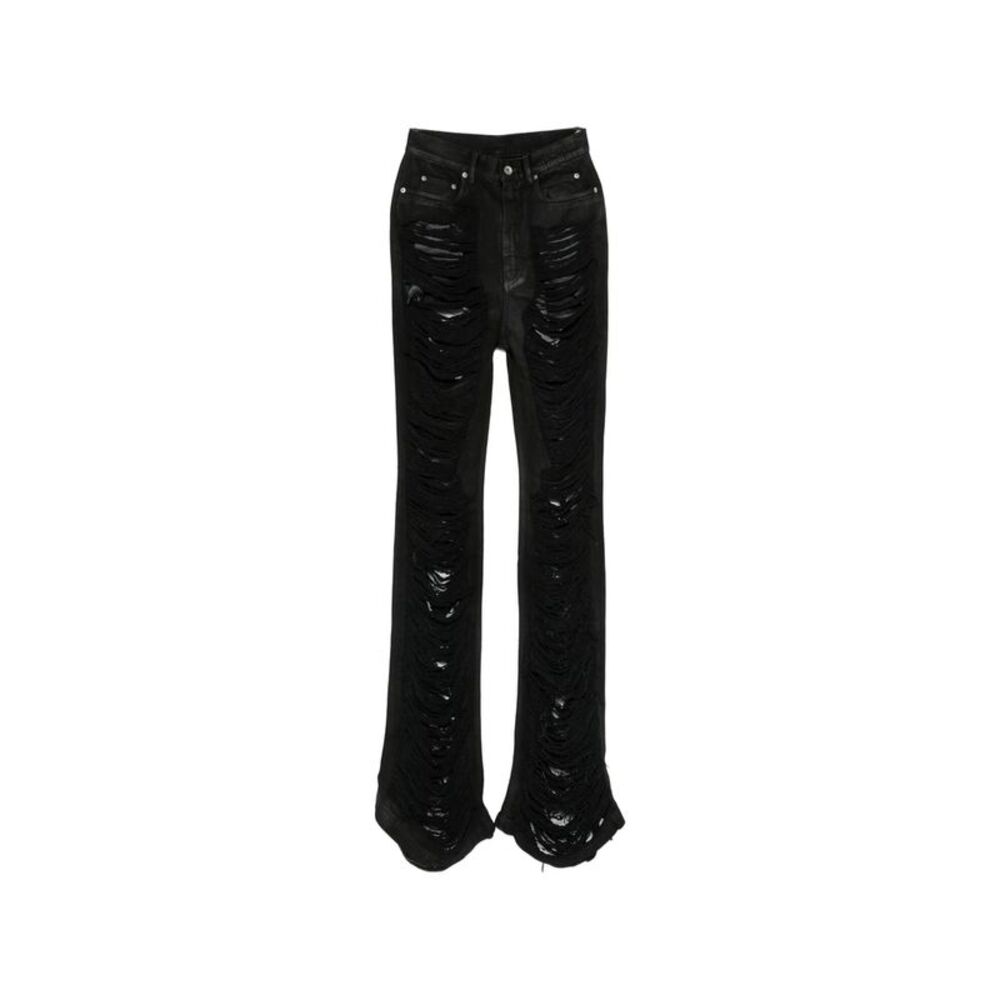 Rick Owens Drkshdw Black Denim - Bootcut Jeans Women